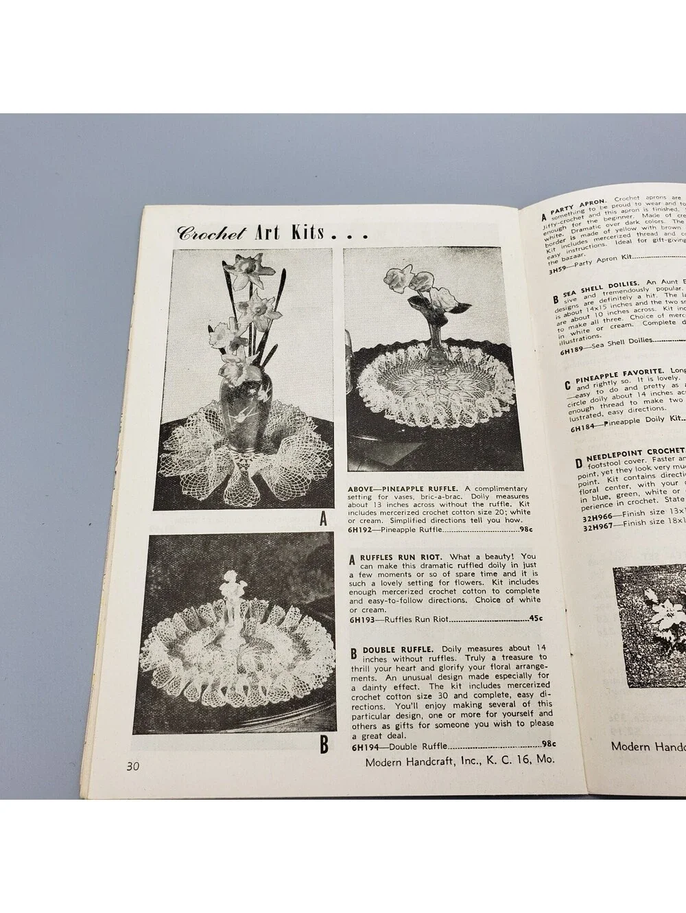 Vintage 1949-50 Catalog Aunt Ellen's Complete Guide to Needlework w/ Order Form